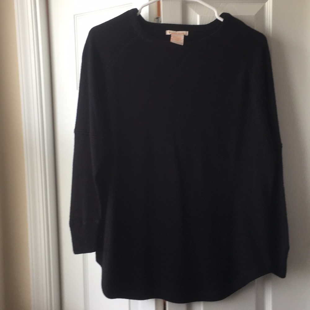 Women’s black Sweet Romeo, quarter sleeve sweater